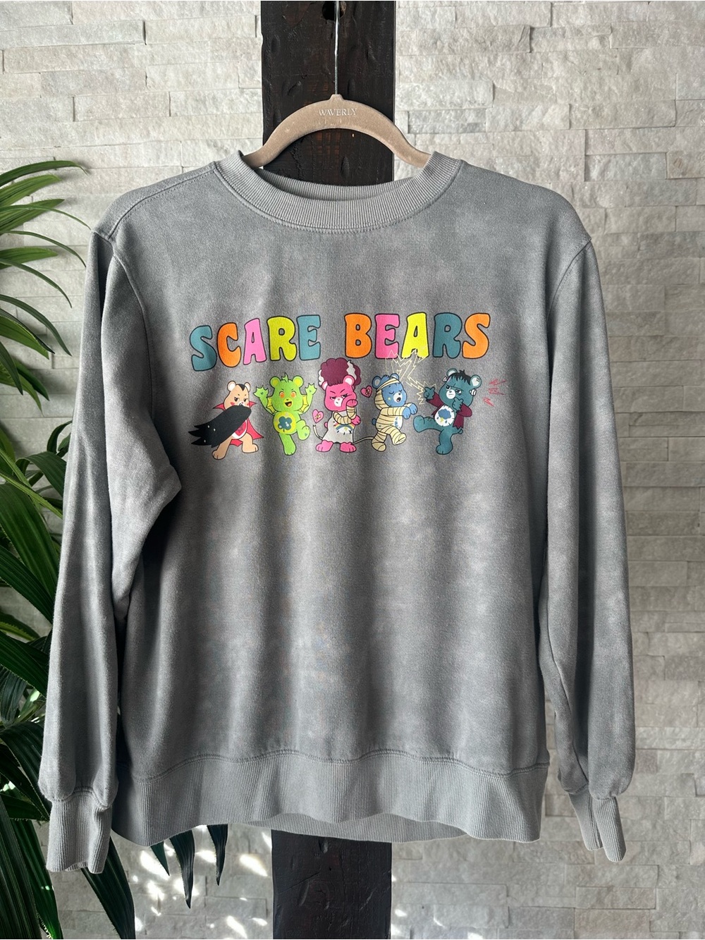Care Bears Scare Bears Graphic Crewneck Sweater Size M